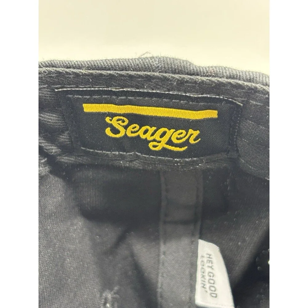 Seager Co Hat Black Snapback Cap Good As Can Be Western Surf
